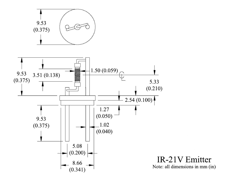 IR-21V Emitter Diagram